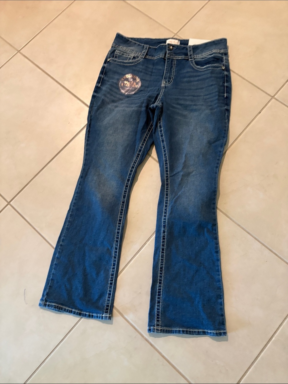 NWT 14W copper flash jeans cute star pocket 1930